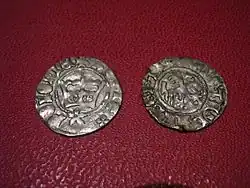 Półgrosze koronne Kazimierza Jagiellończyka; monety ze skarbu wypniskiego.