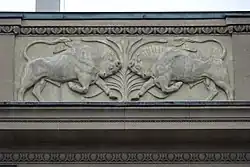 Płaskorzeźba „Byczki”,Stanisław Popławski, prawdopodobnie między 1921 a 1925