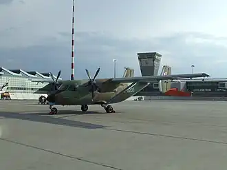 M28B Bryza, polski samolot wojskowy będący modyfikacją An-28, Warszawa-Okęcie