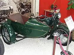 Motocykl Sokół 1000 M111 z wózkiem bocznym projektu Panczakiewicza