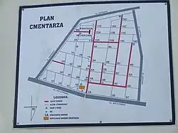 Mapa cmentarza