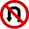 znak zakazu B-23„zakaz zawracania”