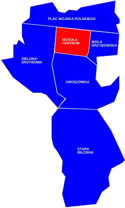 Plan Wesołej-Centrum