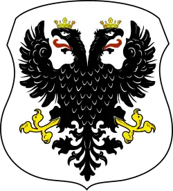 Wizerunek herbu Kantakuzen opisany przez Kaspra Niesieckiego.