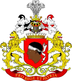 Herb T. Korytowskiej we frontonie