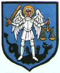 Św. Michał stojący na smoku, w herbie Dokudowa Pierwszego