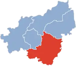 Położenie na mapie powiatu