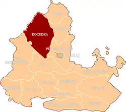 Położenie na mapie powiatu