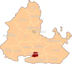 Położenie na mapie powiatu