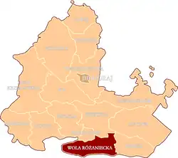 Położenie na mapie powiatu