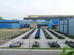 Hale przemysłowe firmy ESAB na terenie dawnej huty „Baildon”