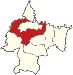 Położenie na mapie powiatu