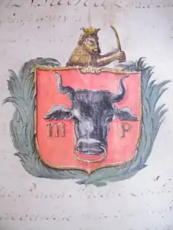 Herb Czermna z przywileju z 1745