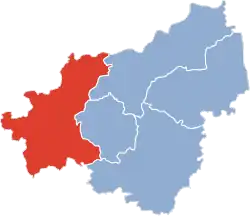 Położenie na mapie powiatu