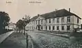 Ulica Dworcowa w Wodzisławiu w roku 1909. Obecnie ulica Księdza Pułkownika Wilchelma Kubsza.