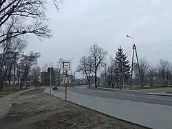 Droga 580 w Zaborowie przy nowym rondzie