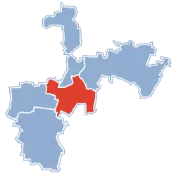 Położenie na mapie powiatu