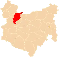 Położenie na mapie województwa