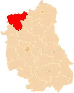 Położenie na mapie województwa