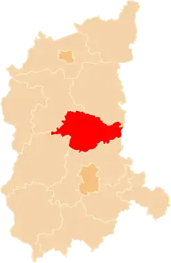 Położenie na mapie województwa