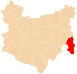 Położenie na mapie województwa