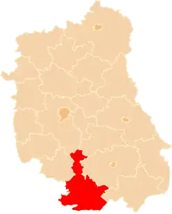 Położenie na mapie województwa