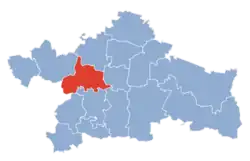 Położenie na mapie powiatu