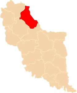 Położenie na mapie województwa