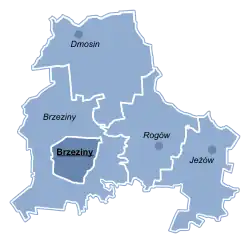 Plan powiatu brzezińskiego