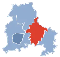 Położenie na mapie powiatu