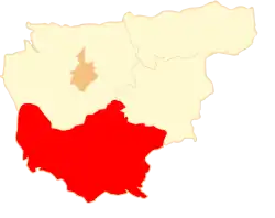 Położenie na mapie powiatu