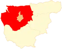 Położenie na mapie powiatu