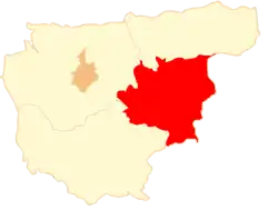 Położenie na mapie powiatu