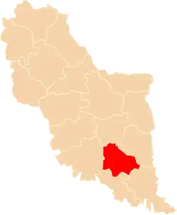 Położenie na mapie województwa