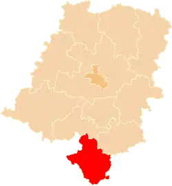 Położenie na mapie województwa