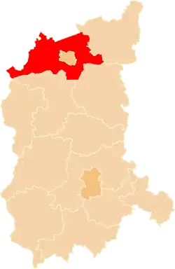 Położenie na mapie województwa