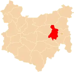 Położenie na mapie województwa