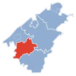 Położenie na mapie powiatu