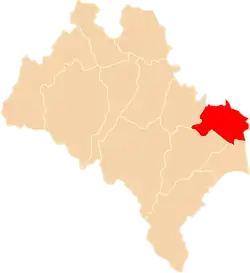 Położenie na mapie województwa