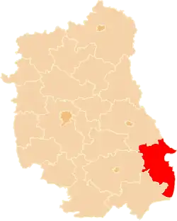 Położenie na mapie województwa