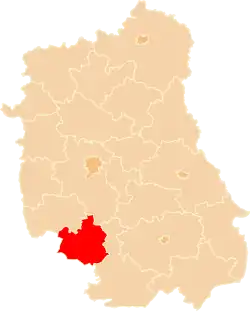 Położenie na mapie województwa