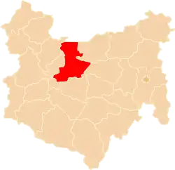 Położenie na mapie województwa