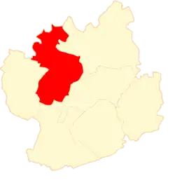 Położenie na mapie powiatu