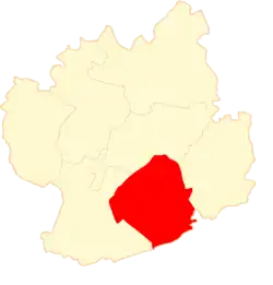 Położenie na mapie powiatu