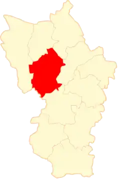 Położenie na mapie powiatu