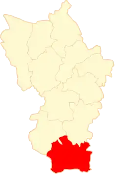 Położenie na mapie powiatu