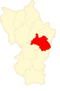 Położenie na mapie powiatu