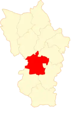 Położenie na mapie powiatu