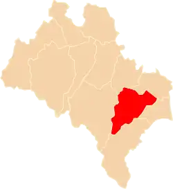 Położenie na mapie województwa