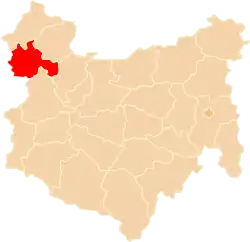 Położenie na mapie województwa